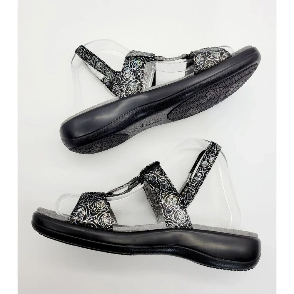 Alegria Julie 535 Steel Rosette Walking Sandals Size 39_3